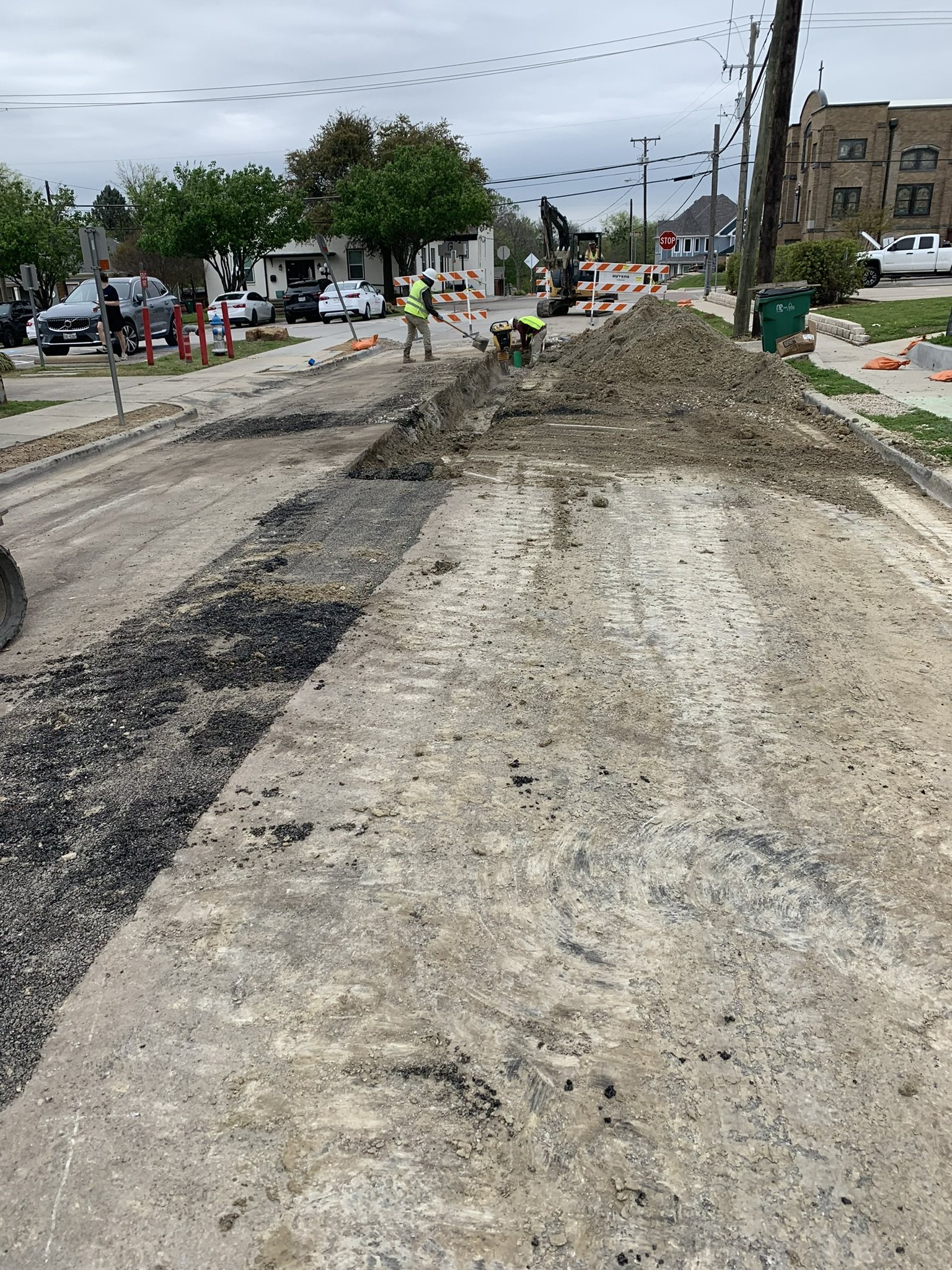 Bragg Light underground utility crew work